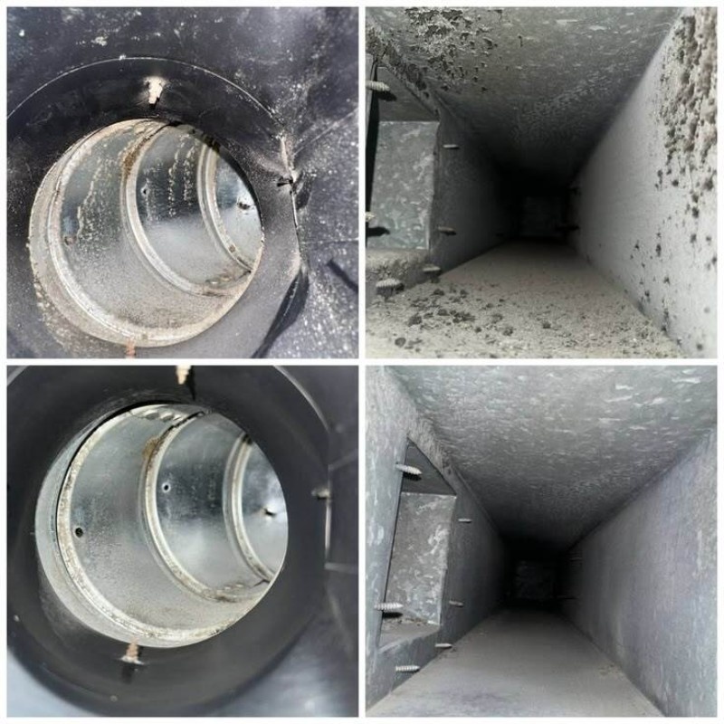 Air duct interior before professional cleaning in Brooklyn home