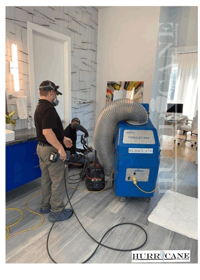 Inside a residential air duct before cleaning in Brooklyn, NY