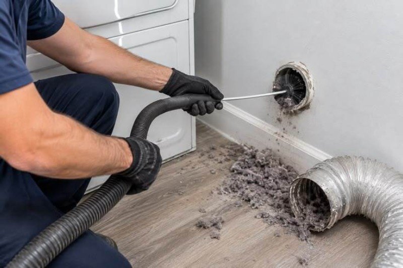 HVAC system panel opened for a seasonal maintenance inspection in Brooklyn