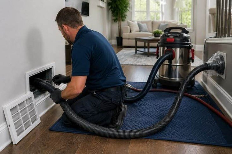 Clean HVAC ductwork after professional service in Brooklyn